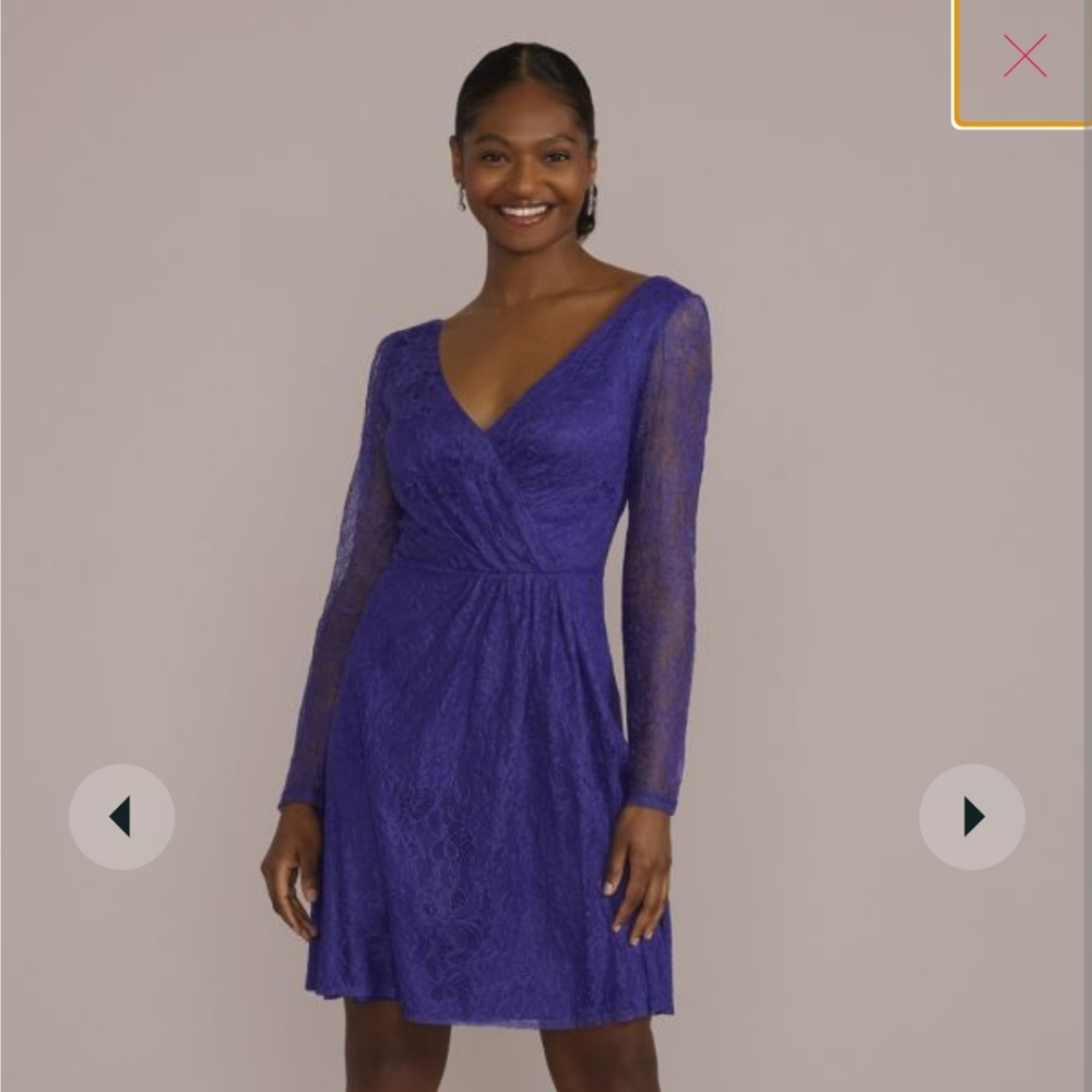 Royal Blue Lace Wedding Guest Dress